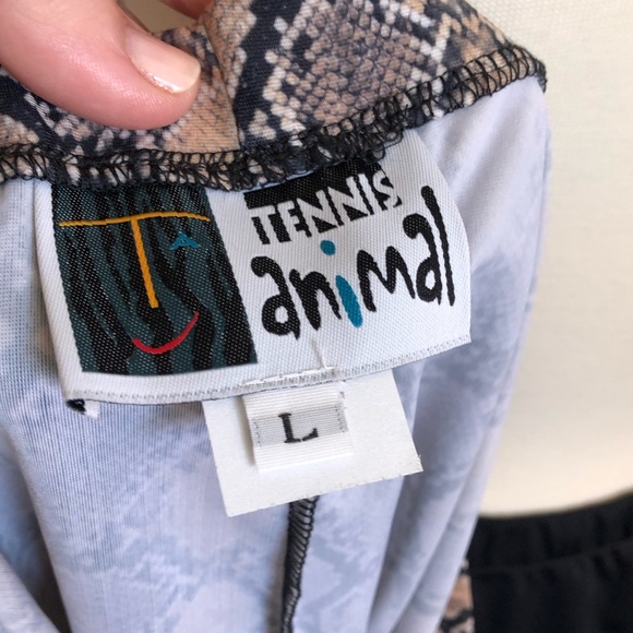 Tennis Top and Skirt with Shorts in Animal Print - Picture 7 of 7